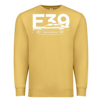 Antique Gold E39 5 Series  Car Silhouette Premium Sweatshirt - longCreatives