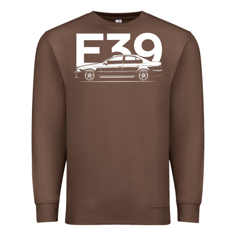 E39 5 Series  Car Silhouette Premium Sweatshirt by longCreatives | Teevron