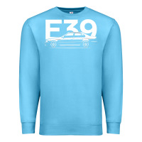 Ocean Blue E39 5 Series  Car Silhouette Premium Sweatshirt - longCreatives