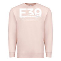 Pale Pink E39 5 Series  Car Silhouette Premium Sweatshirt - longCreatives