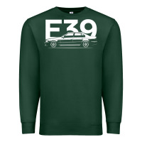 Sports Green E39 5 Series  Car Silhouette Premium Sweatshirt - longCreatives