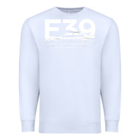 White E39 5 Series  Car Silhouette Premium Sweatshirt - longCreatives