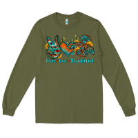 Army Green peace love thunderbird Long Sleeve Tee - OliviaCreatesArt