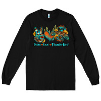 Black peace love thunderbird Long Sleeve Tee - OliviaCreatesArt