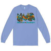 Colony Blue peace love thunderbird Long Sleeve Tee - OliviaCreatesArt