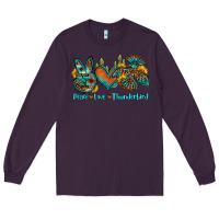 Plum peace love thunderbird Long Sleeve Tee - OliviaCreatesArt