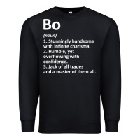 Black BO Definition Personalized Name Funny Birthday Gift Idea Premium Sweatshirt - longCreatives