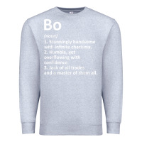Heather Grey BO Definition Personalized Name Funny Birthday Gift Idea Premium Sweatshirt - longCreatives