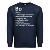 Navy BO Definition Personalized Name Funny Birthday Gift Idea Premium Sweatshirt - longCreatives