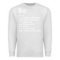 Oatmeal Heather BO Definition Personalized Name Funny Birthday Gift Idea Premium Sweatshirt - longCreatives