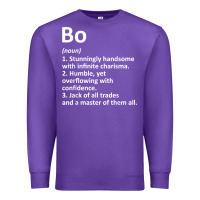 Purple BO Definition Personalized Name Funny Birthday Gift Idea Premium Sweatshirt - longCreatives
