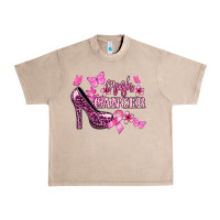 French Oak Crush Cancer with high heels Cancer Awareness Urban Heavy Tee - HowdyJamesFarm