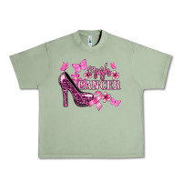 Oil Green Crush Cancer with high heels Cancer Awareness Urban Heavy Tee - HowdyJamesFarm