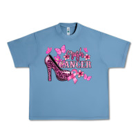 Pebble Blue Crush Cancer with high heels Cancer Awareness Urban Heavy Tee - HowdyJamesFarm