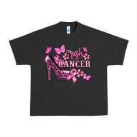 Pigment Black Crush Cancer with high heels Cancer Awareness Urban Heavy Tee - HowdyJamesFarm