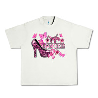 Pistachio Crush Cancer with high heels Cancer Awareness Urban Heavy Tee - HowdyJamesFarm
