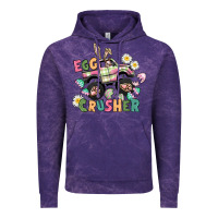 Cloud Purple Egg crusher monster truck Vintage Hoodie - CowGirlArtShop