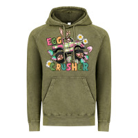 Vintage Olive Egg crusher monster truck Vintage Hoodie - CowGirlArtShop