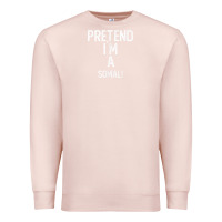 Pale Pink pretend i`m a somali shirt funny halloween Premium Sweatshirt - longCreatives