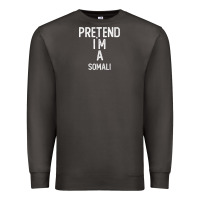 Smoke pretend i`m a somali shirt funny halloween Premium Sweatshirt - longCreatives