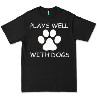 Black Plays Well With Dogs Premium Tee - Bettercallsaul