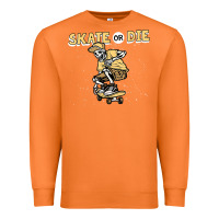 Carrot skate or die funny skeleton skating skater halloween costume Premium Sweatshirt - longCreatives