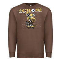 Chestnut skate or die funny skeleton skating skater halloween costume Premium Sweatshirt - longCreatives