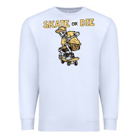 Skate Or Die Funny Skeleton Skating Skater Halloween Costume Premium Sweatshirt | Teevron