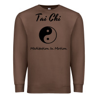 Chestnut Tai Chi T, Meditation In Motion, Martial Arts Gift Premium Sweatshirt - longCreatives