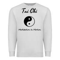 Dove Grey Tai Chi T, Meditation In Motion, Martial Arts Gift Premium Sweatshirt - longCreatives