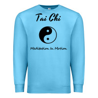 Ocean Blue Tai Chi T, Meditation In Motion, Martial Arts Gift Premium Sweatshirt - longCreatives