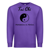 Purple Tai Chi T, Meditation In Motion, Martial Arts Gift Premium Sweatshirt - longCreatives