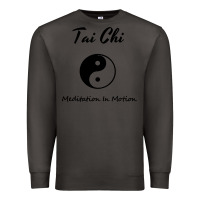 Smoke Tai Chi T, Meditation In Motion, Martial Arts Gift Premium Sweatshirt - longCreatives