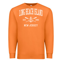 Carrot Long Beach Island NJ Vintage Crossed Oars & Boat Anchor Spor Premium Sweatshirt - longCreatives