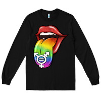 Black Pride LGBT Sign Tongue Long Sleeve Tee - Jasminsmagicworld