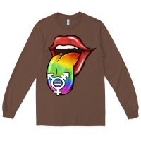 Chestnut Pride LGBT Sign Tongue Long Sleeve Tee - Jasminsmagicworld