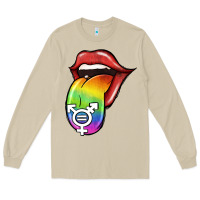 Mushroom Pride LGBT Sign Tongue Long Sleeve Tee - Jasminsmagicworld