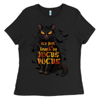 Black It's Just a Bunch of Hocus Pocus Ladies Tee - texasbilliewilder