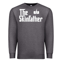 Charcoal Heather The Skin Father Funny Dermatology Dermatologist Gift Premium Sweatshirt - longCreatives