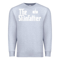 Heather Grey The Skin Father Funny Dermatology Dermatologist Gift Premium Sweatshirt - longCreatives