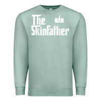 Seafoam The Skin Father Funny Dermatology Dermatologist Gift Premium Sweatshirt - longCreatives