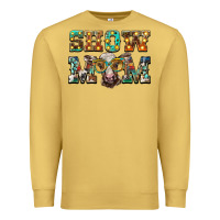 Antique Gold show mom brown calf eye glasses Premium Sweatshirt - BarkalooDesign
