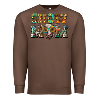 Chestnut show mom brown calf eye glasses Premium Sweatshirt - BarkalooDesign