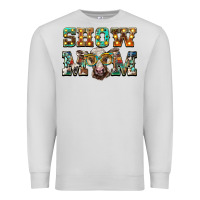Dove Grey show mom brown calf eye glasses Premium Sweatshirt - BarkalooDesign
