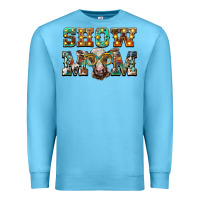 Ocean Blue show mom brown calf eye glasses Premium Sweatshirt - BarkalooDesign