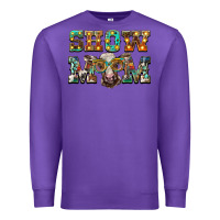 Purple show mom brown calf eye glasses Premium Sweatshirt - BarkalooDesign