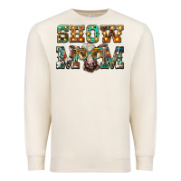 Sandshell show mom brown calf eye glasses Premium Sweatshirt - BarkalooDesign