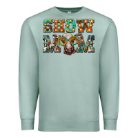 Seafoam show mom brown calf eye glasses Premium Sweatshirt - BarkalooDesign