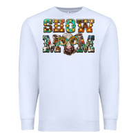 White show mom brown calf eye glasses Premium Sweatshirt - BarkalooDesign