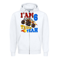 White i'am six truck yeah Zipper Hoodie - Artiststas